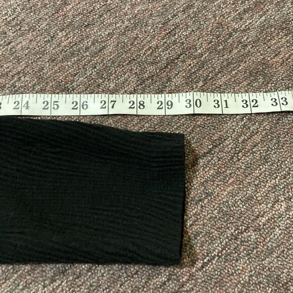 Eileen Fisher Jacket Blazer Women's Small Black Textured Ribbed Made in USA - Picture 11 of 11